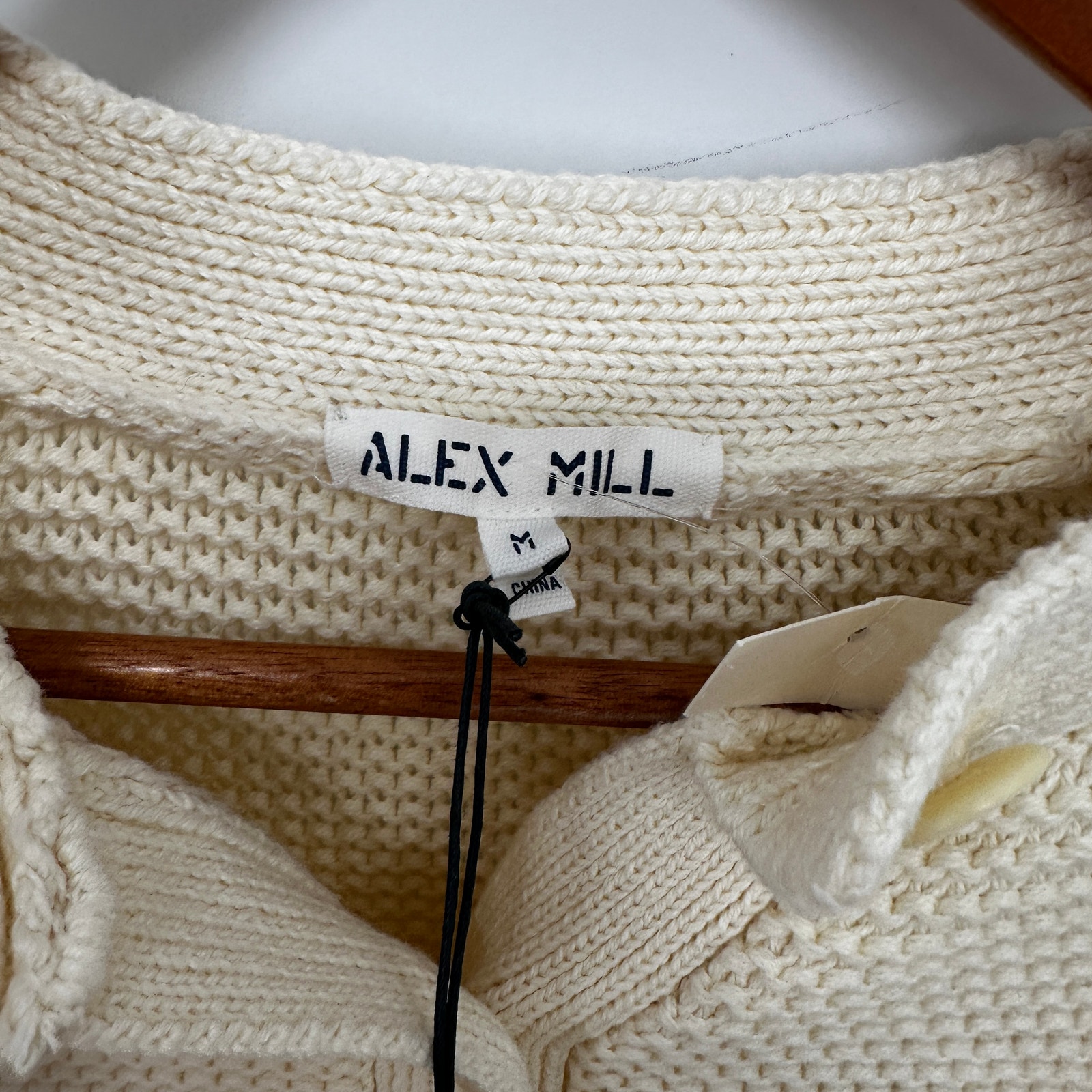 Alex Mill Nwt Evereve Nico Cotton Cardigan In Ivory // M — image 8 of 8